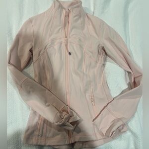 Baby pink milkshake color Lululemon define jacket size 4